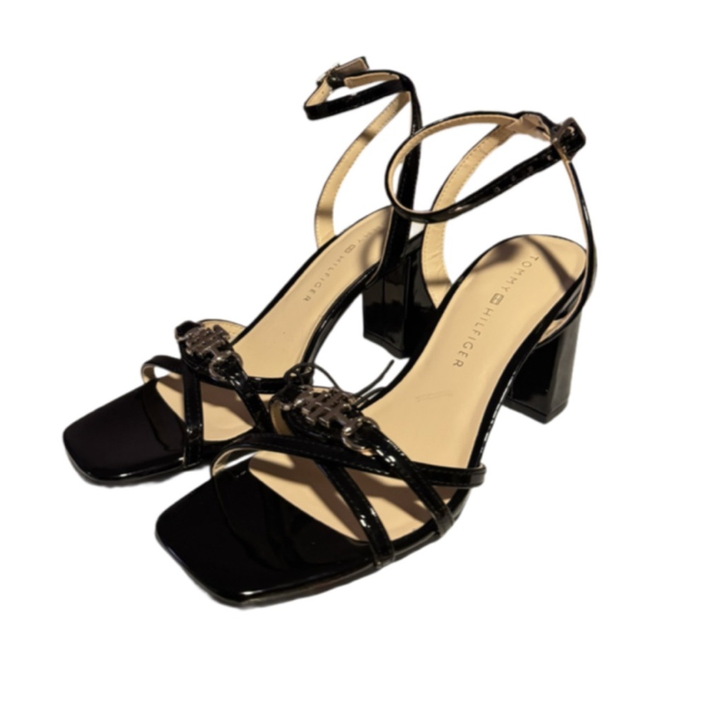 Tommy Hilfiger Black Women's Heeled Sandals